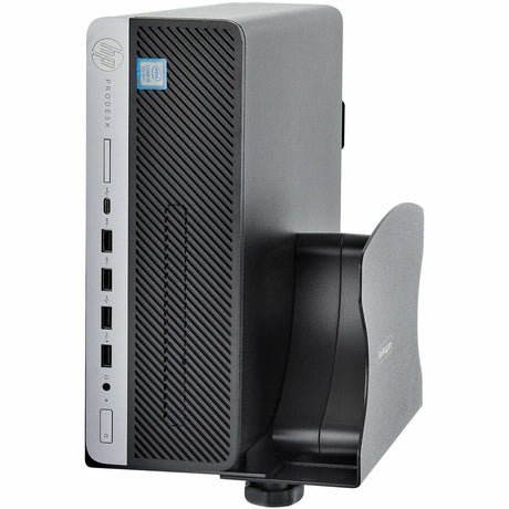 StarTech.com PC Wall Mount Bracket, For Desktop Computers Up To 40lb, Toolless Width Adjustment 1.9-7.8in (50-200mm), CPU Tower/Case Shelf — 2NS-CPU-WALL-MOUNT