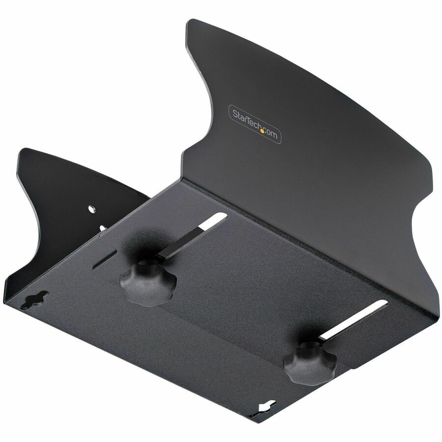 StarTech.com PC Wall Mount Bracket, For Desktop Computers Up To 40lb, Toolless Width Adjustment 1.9-7.8in (50-200mm), CPU Tower/Case Shelf — 2NS-CPU-WALL-MOUNT