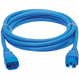 Eaton Tripp Lite Series Power Cord C14 to C15 - Heavy-Duty, 15A, 250V, 14 AWG, 10 ft. (3.1 m), Blue — P018-010-ABL