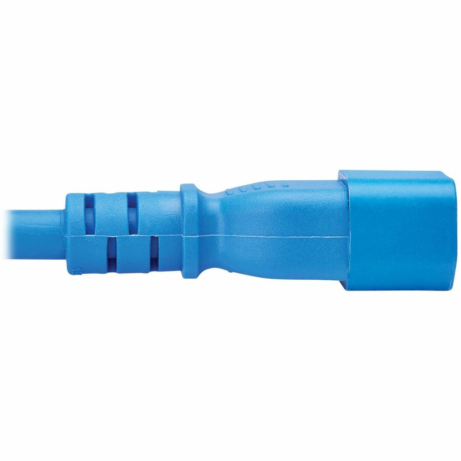 Eaton Tripp Lite Series Power Cord C14 to C15 - Heavy-Duty, 15A, 250V, 14 AWG, 10 ft. (3.1 m), Blue — P018-010-ABL