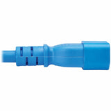 Eaton Tripp Lite Series Power Cord C14 to C15 - Heavy-Duty, 15A, 250V, 14 AWG, 10 ft. (3.1 m), Blue — P018-010-ABL