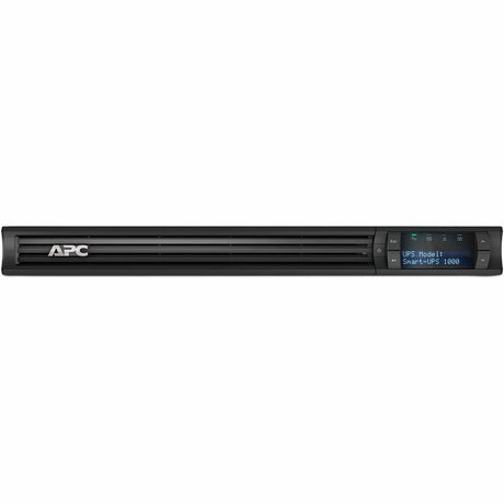 APC Smart-UPS, Line Interactive, 750 VA, LCD, Rackmount 1U, 120V, 4x NEMA 5-15R outlet, USB, AVR, Short Depth — SMT750RM1U