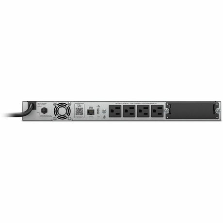 APC Smart-UPS, Line Interactive, 750 VA, LCD, Rackmount 1U, 120V, 4x NEMA 5-15R outlet, USB, AVR, Short Depth — SMT750RM1U