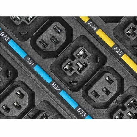 Eaton Universal-Input Metered PDU G4, 208V and 415/240V, 24 Outlets, Input Cable Sold Separately, 0U Vertical — EVMIGU23A-E
