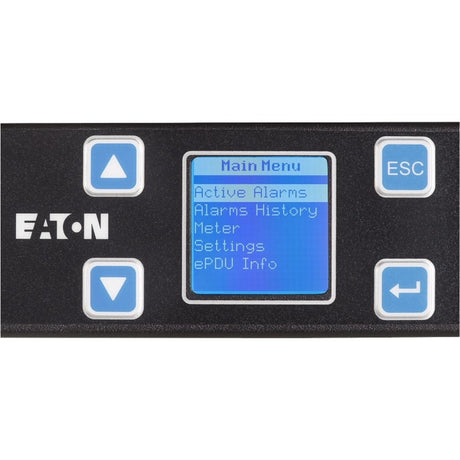 Eaton Metered Input rack PDU, 1U, 5-20P input, 1.92 kW max, 120V, 16A, 10 ft cord, Single-phase, Outlets: (12) 5-20R — EMIT01-10