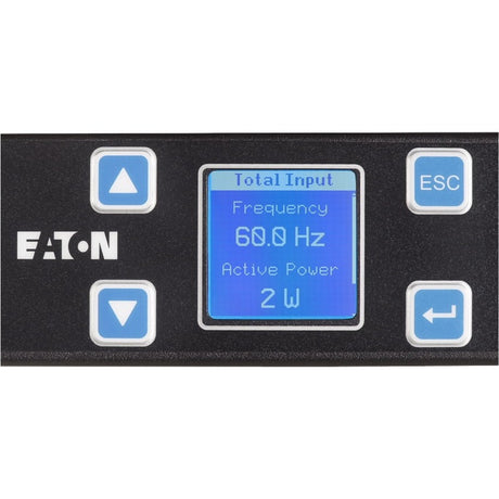 Eaton Metered Input rack PDU, 1U, 5-20P input, 1.92 kW max, 120V, 16A, 10 ft cord, Single-phase, Outlets: (12) 5-20R — EMIT01-10