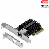 TRENDnet 10 Gigabit PCIe Network Adapter, Converts A PCIe Slot Into A 10G Ethernet Port, Supports 802.1Q Vlan, Includes Standard & Low-Profile Brackets, PCIe 2.0, PCIe 3.0, Silver, TEG-10GECTX