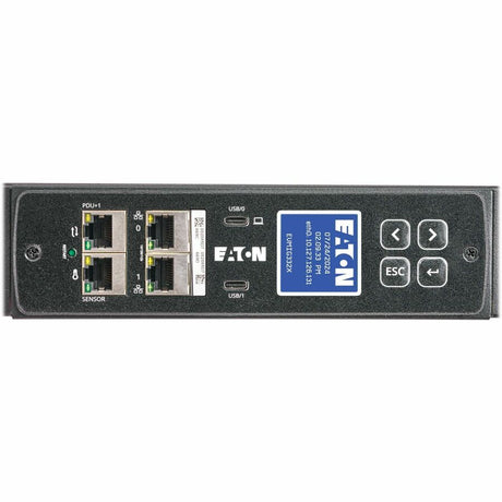 Eaton 3-Phase Metered Input Rack PDU G4, 240/415V, 42 Outlets, 24A/32A, 17.3kW, 532P6W Input, 10 ft. Cord, 0U Vertical, TAA — EVMIG332X