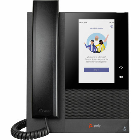 Poly CCX 400 IP Phone - Corded - Corded - Desktop, Wall Mountable - Black — 848Z8AA#AC3
