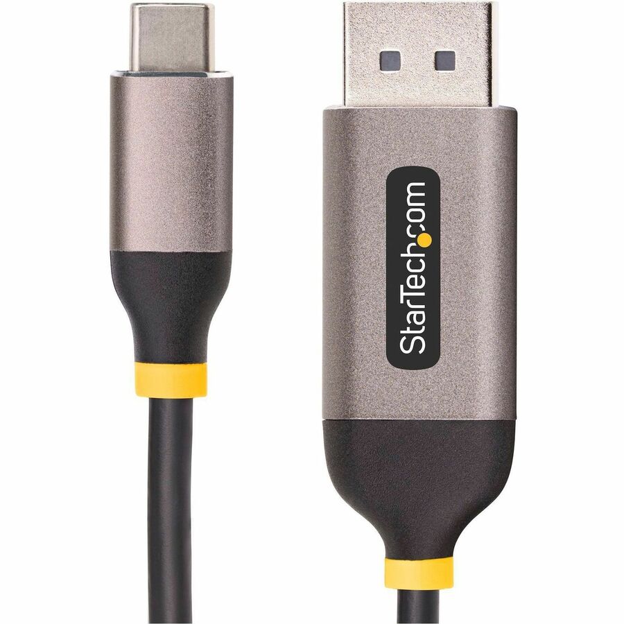 StarTech.com 10ft (3m) USB-C to DisplayPort Adapter Cable, 8K 60Hz, 4K 144Hz, HDR10, USB Type-C to DP 1.4 Converter, USB4/TB3/4 Compatible — 142-USBC-DP-8K-10F