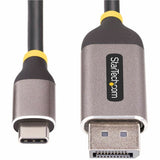 StarTech.com 10ft (3m) USB-C to DisplayPort Adapter Cable, 8K 60Hz, 4K 144Hz, HDR10, USB Type-C to DP 1.4 Converter, USB4/TB3/4 Compatible — 142-USBC-DP-8K-10F