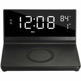 Supersonic Dual Alarm Clock with Wireless Charger 2-IN-1 Wireless Charger — SC-6025QI