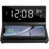 Supersonic Dual Alarm Clock with Wireless Charger 2-IN-1 Wireless Charger — SC-6025QI