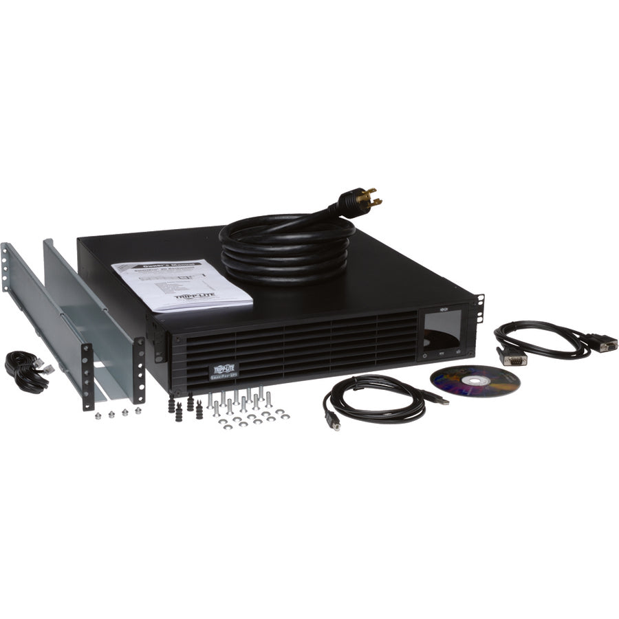 Eaton Tripp Lite Series TAA-Compliant SmartPro 120V 3kVA 2.25kW Line-Interactive Sine Wave UPS, 2U Rack/Tower, Extended Run, Pre-Installed WEBCARDLX Network Interface, LCD, USB, DB9 Serial — SM3000RM2UNTAA