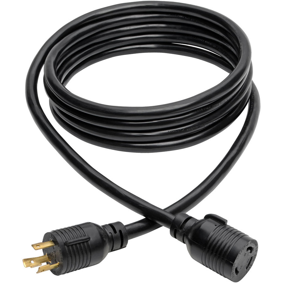 Eaton Tripp Lite Series Power Extension Cord, NEMA L6-30P to NEMA L6-30R - Heavy-Duty, 30A, 250V, 10 AWG, 14 ft. (4.27 m), Black — P041-014