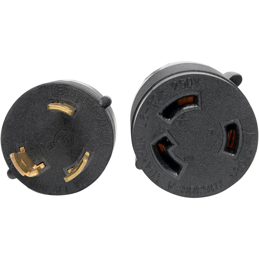 Eaton Tripp Lite Series Power Extension Cord, NEMA L6-30P to NEMA L6-30R - Heavy-Duty, 30A, 250V, 10 AWG, 14 ft. (4.27 m), Black — P041-014