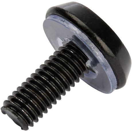 StarTech.com 50pc 10-32 Server Rack Cage Nuts and Screws w/Washers - Network/IT Rack Mount Hardware Kit - Clip/Captive Nuts & Bolts Black — CABSCREW1032