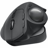 Logitech MX Ergo S Plus Advanced Wireless Trackball Mouse, USB-C Rechargeable Wireless Ergonomic Mouse With Bluetooth and Encrypted Dongle, 6 Programmable Buttons, for PC/Mac (Graphite) — 910-007247