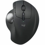 Logitech MX Ergo S Plus Advanced Wireless Trackball Mouse, USB-C Rechargeable Wireless Ergonomic Mouse With Bluetooth and Encrypted Dongle, 6 Programmable Buttons, for PC/Mac (Graphite) — 910-007247