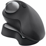 Logitech MX Ergo S Plus Advanced Wireless Trackball Mouse, USB-C Rechargeable Wireless Ergonomic Mouse With Bluetooth and Encrypted Dongle, 6 Programmable Buttons, for PC/Mac (Graphite) — 910-007247