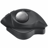 Logitech MX Ergo S Plus Advanced Wireless Trackball Mouse, USB-C Rechargeable Wireless Ergonomic Mouse With Bluetooth and Encrypted Dongle, 6 Programmable Buttons, for PC/Mac (Graphite) — 910-007247
