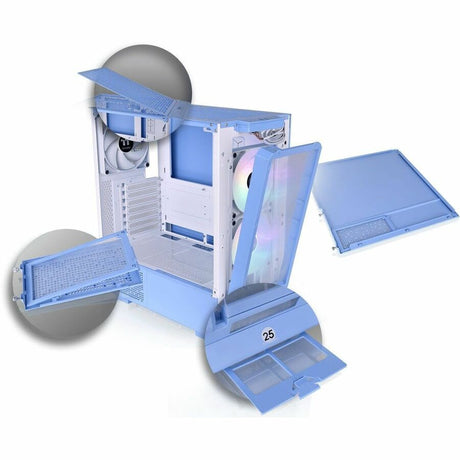 Thermaltake Ceres 350 MX Hydrangea Blue Mid Tower Chassis — CA-1Z3-00MFWN-00
