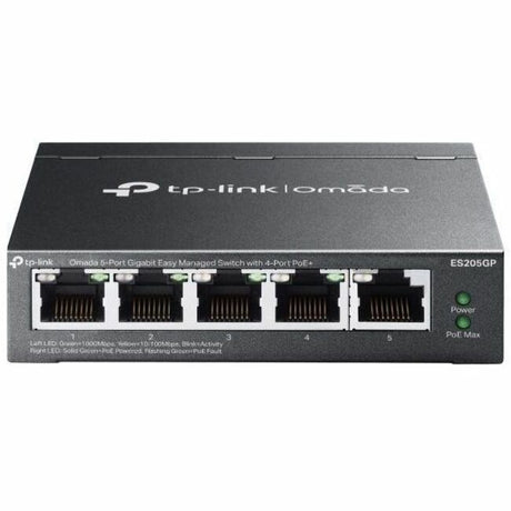 TP-Link Omada 5-Port Gigabit Easy Managed Switch with 4-Port PoE+ — ES205GP
