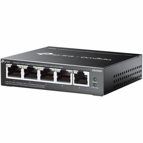 TP-Link Omada 5-Port Gigabit Easy Managed Switch with 4-Port PoE+ — ES205GP