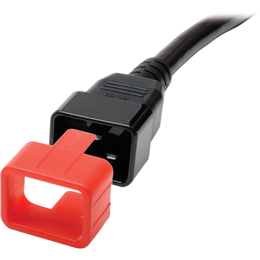 Eaton Tripp Lite Series Plug-Lock Inserts (C20 power cord to C19 outlet), Red, 100 pack — PLC19RD