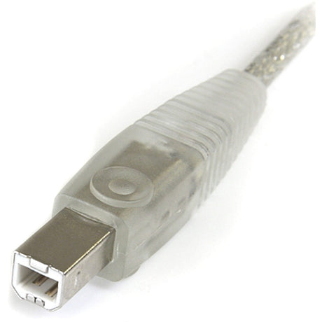 StarTech.com - Transparent USB 2.0 cable - 4 pin USB Type A (M) - 4 pin USB Type B (M) - ( USB / Hi-Speed USB ) - 10 ft — USB2HAB10T