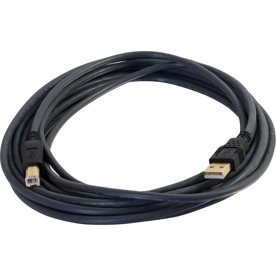 C2G Ultima Series 6.6ft USB A to USB B Cable - USB A to B Cable - USB 2.0 - Black - M/M — 29141