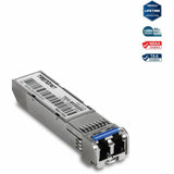 TRENDnet SFP to RJ45 Mini-GBIC Single-Mode LC Module; TEG-MGBS80; Mini-GBIC Module for Single Mode Fiber; LC Connector Type; Up to 80 Km (49.7 Miles); 1.25Gbps Gigabit Ethernet; Lifetime Protection — TEG-MGBS80