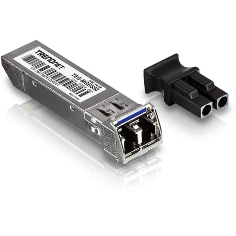 TRENDnet SFP to RJ45 Mini-GBIC Single-Mode LC Module; TEG-MGBS80; Mini-GBIC Module for Single Mode Fiber; LC Connector Type; Up to 80 Km (49.7 Miles); 1.25Gbps Gigabit Ethernet; Lifetime Protection — TEG-MGBS80