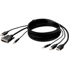 Belkin TAA DVI to HDMI/USB/AUD CBL, VID MM; USB A/B, 6' — F1DN1CCBL-DH6t
