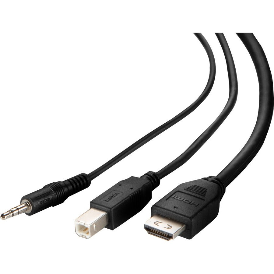 Belkin TAA DVI to HDMI/USB/AUD CBL, VID MM; USB A/B, 6' — F1DN1CCBL-DH6t