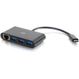 C2G USB C Hub with Ethernet - 3-Port USB Hub — 29747