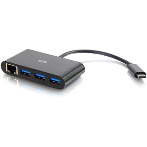 C2G USB C Hub with Ethernet - 3-Port USB Hub — 29747