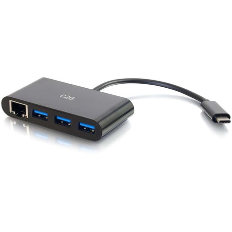 C2G USB C Hub with Ethernet - 3-Port USB Hub — 29747