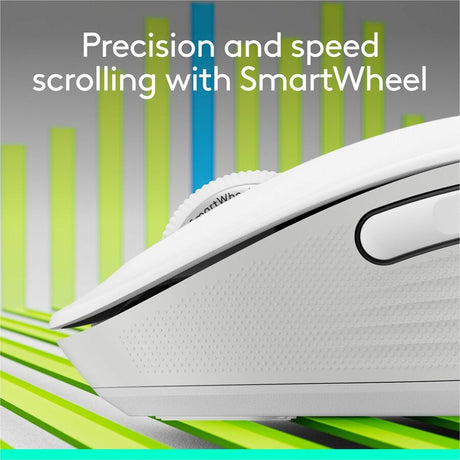 Logitech Signature M650 L Full Size Wireless Mouse - For Large Sized Hands, 2-Year Battery, Silent Clicks, Off-white — 910-006233