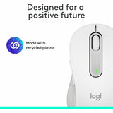 Logitech Signature M650 L Full Size Wireless Mouse - For Large Sized Hands, 2-Year Battery, Silent Clicks, Off-white — 910-006233
