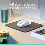 Logitech Signature M650 L Full Size Wireless Mouse - For Large Sized Hands, 2-Year Battery, Silent Clicks, Off-white — 910-006233