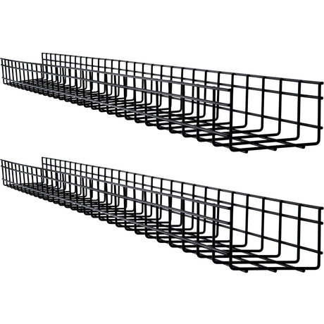 Eaton Tripp Lite Series Wire Mesh Cable Tray - 150 x 100 x 1500 mm (6 in. x 4 in. x 5 ft.), 2-Pack — SRWB6410X2STR