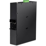 TRENDnet 10-Port Industrial Gigabit PoE+ Switch, WideTemperature Range -20&deg; - 65&deg;C (-4&deg; - 149&deg;F), DIN Rail Switch, 50-55V DC, 8 x Gigabit PoE+ Ports, 2 x Gigabit SFP Slots, TI-PGM102, Black — TI-PGM102