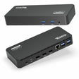 Plugable USB C Triple Display Docking Station with Laptop Charging, for Thunderbolt, USB4, or USB C Systems, Compatible with Windows, macOS, ChromeOS laptops — UD-3900PDZ