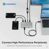 Plugable USB4 Hub, 5-in-1 Thunderbolt 4 Hub with 60W Charging, Single 8K or Dual 4K Display — USB4-HUB3A