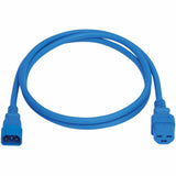 Eaton Tripp Lite Series Power Cord, C14 to C21 - Heavy-Duty, 15A, 250V, 14 AWG, 5 ft. (1.5 m), Blue — P037-005-ABL