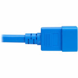 Eaton Tripp Lite Series Power Cord, C20 to C21 - Heavy-Duty, 20A, 250V, 12 AWG, 6 ft. (1.8 m), Blue — P035-006-ABL