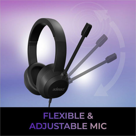 Adesso Xtream P7 Wired Stereo Headset With AI Controls — Xtream P7