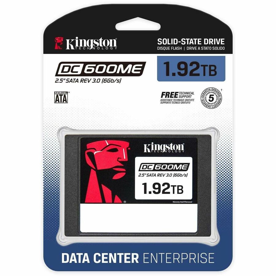 Kingston DC600ME 1.92 TB Solid State Drive - 2.5" Internal - SATA (SATA/600) - Mixed Use — SEDC600ME/1920G