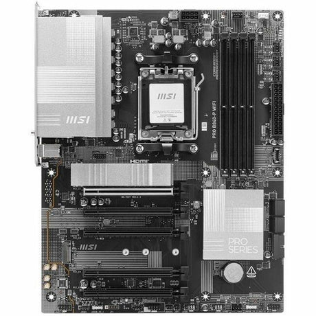 MSI Pro B840-P WIFI Gaming Desktop Motherboard - AMD B840 Chipset - Socket AM5 - ATX — PROB840PWIFI